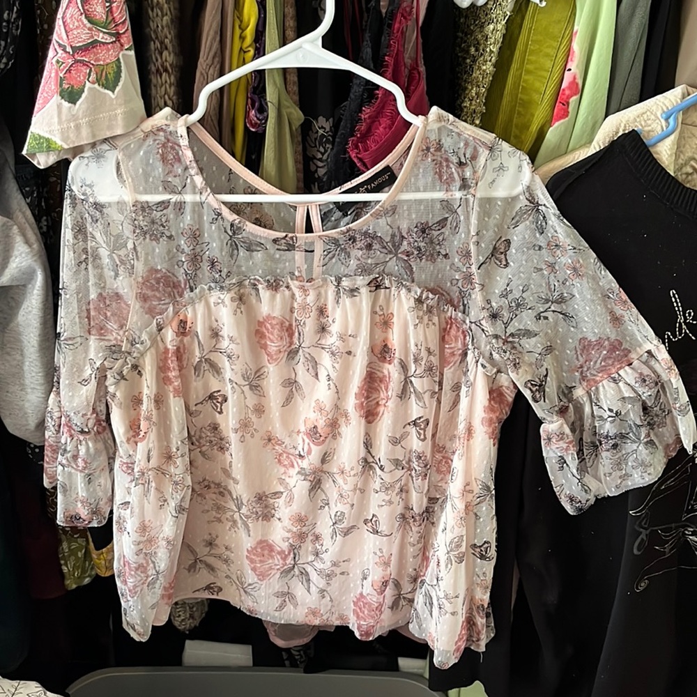 LOT of dressy shirts medium large cute 90s vintage